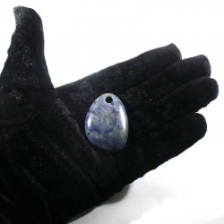 Pendentif galet plat en sodalite 4cm