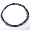 Bracelet en dumortiérite perles rondes 4mm