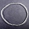 bracelet en cristal de roche perles rondes 4mm