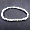 Bracelet en howlite perles rondes 4mm