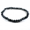 bracelet en obsidienne neige boules de 4mm