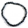bracelet en obsidienne neige boules de 4mm