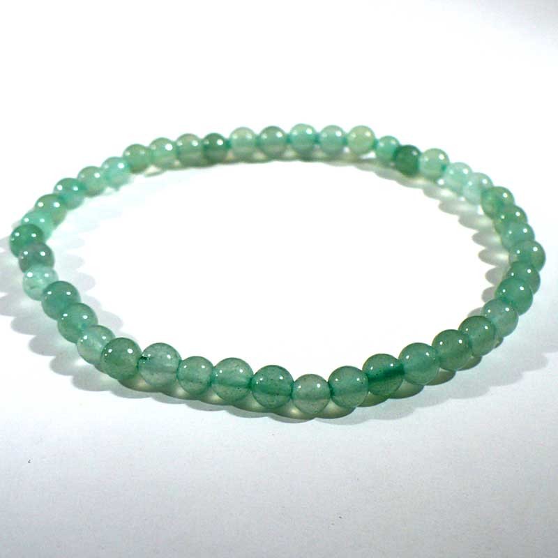 bracelet en aventurine boules 4mm