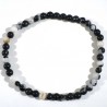 bracelet en marbre zebre perles rondes 4mm