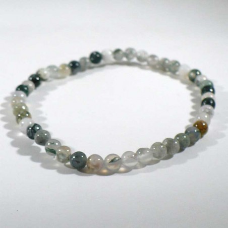 bracelet en agate arbre perles rondes 4mm bracelet en agate arbre perles rondes 4mm