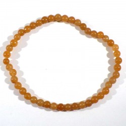 Bracelet en Aventurine orange perles rondes 4mm
