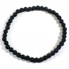 Bracelet en pierre de lave perles rondes 4mm