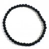 bracelet en obsidienne perles rondes 4mm