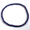 Bracelet en Lapis Lazuli perles rondes 4mm