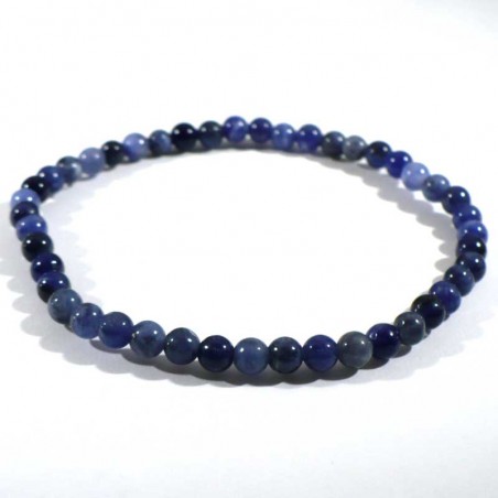 bracelet en sodalite boules 4mm