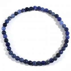 bracelet en sodalite boules 4mm