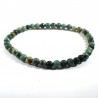 bracelet en turquoise africaine perles rondes 4mm