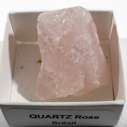 Quartz rose du Brésil - boite de collection 4cm