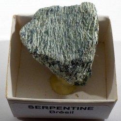 Serpentine - chrysotile du Brésil - boite de collection 4cm