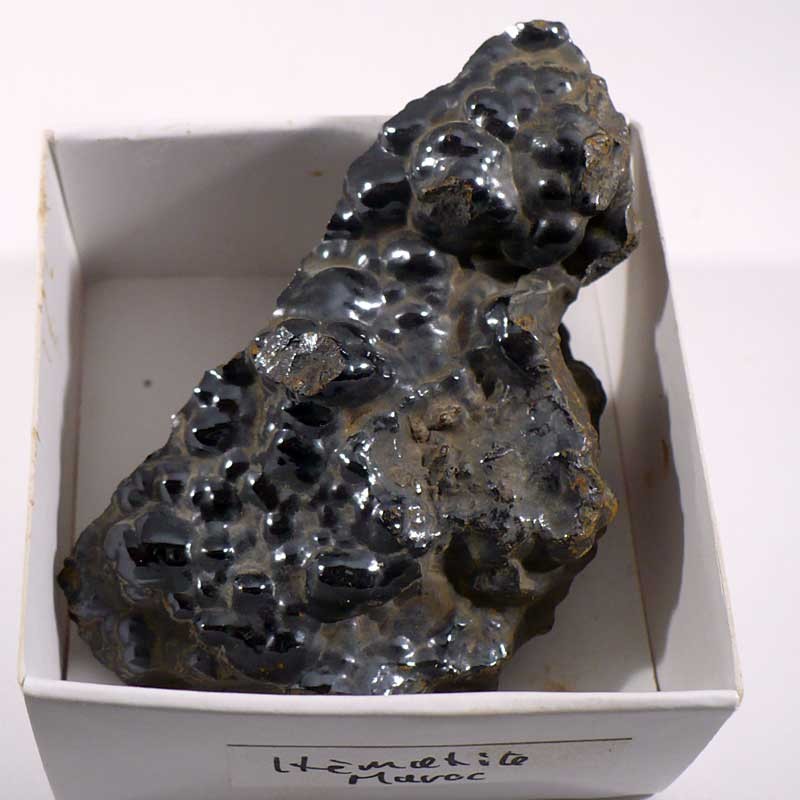 Hématite du Maroc - boite de collection 5cm