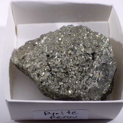 Pyrite du Pérou - boite de collection 5cm