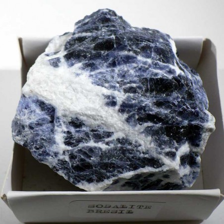 Sodalite du Brésil - boite de collection 6cm Sodalite du Brésil - boite de collection 6cm