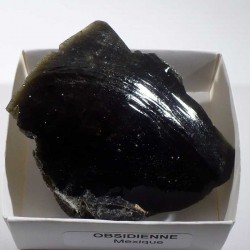 Obsidienne de Chine - boite de collection 6cm