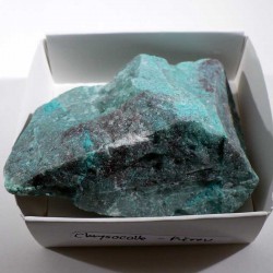 Chrysocolle du Pérou - boite de collection 6cm