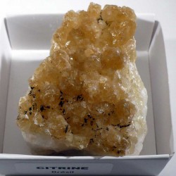 Citrine du Brésil - boite de collection 6cm