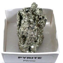 Pyrite du Pérou - boite de collection 4cm