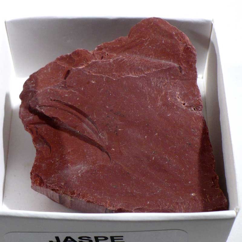 Jaspe rouge du Brésil - boite de collection 5cm
