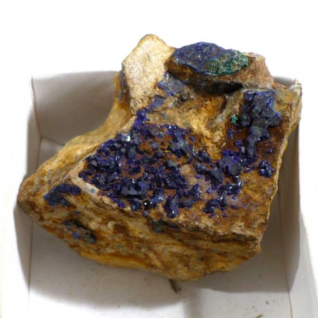 Azurite du Maroc - boite de collection 5cm