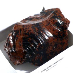 Obsidienne acajou du Mexique - boite de collection 6cm