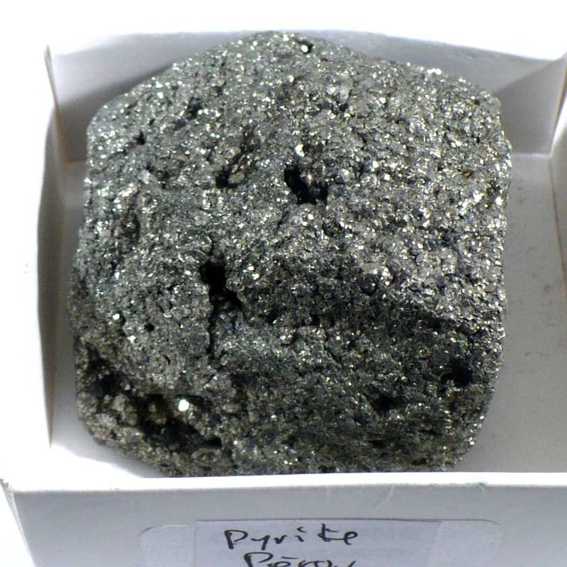 Pyrite du Pérou - boite de collection 6cm