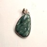 Pendentif goutte en séraphinite clinochlore et Argent
