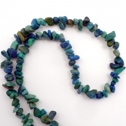 Collier baroque Azurite Chrysocolle