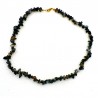 Collier baroque Onyx noir 42 cm