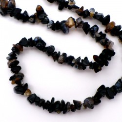 Collier baroque Onyx noir 42 cm