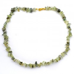 Collier baroque Prehnite 42 cm