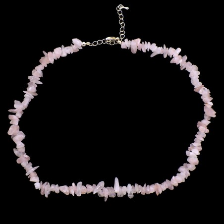 Collier baroque Quartz rose 42 cm