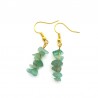 boucles d'oreilles baroques en aventurine