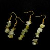 Boucles d'oreilles baroques en Jade