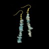 Boucles d'oreilles baroques en Amazonite