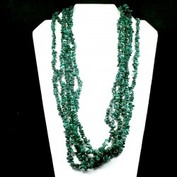 sautoir baroque en Malachite 90cm