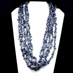 sautoir baroque en Sodalite 90cm