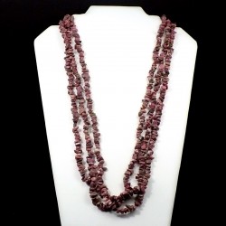 sautoir baroque en Rhodonite 90cm