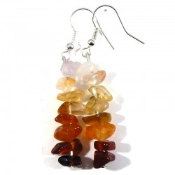 Boucles d'oreilles baroque en Cornaline
