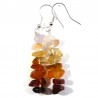 Boucles d'oreilles baroque en Cornaline