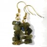 Boucles d'oreilles baroque Labradorite