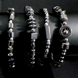 Bracelet Hématite cubes