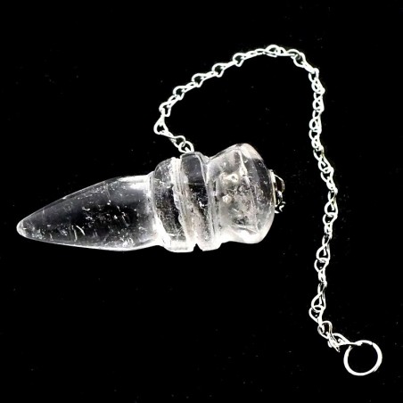 Pendule égyptien en Cristal de roche 4cm Pendule égyptien en Cristal de roche 4cm