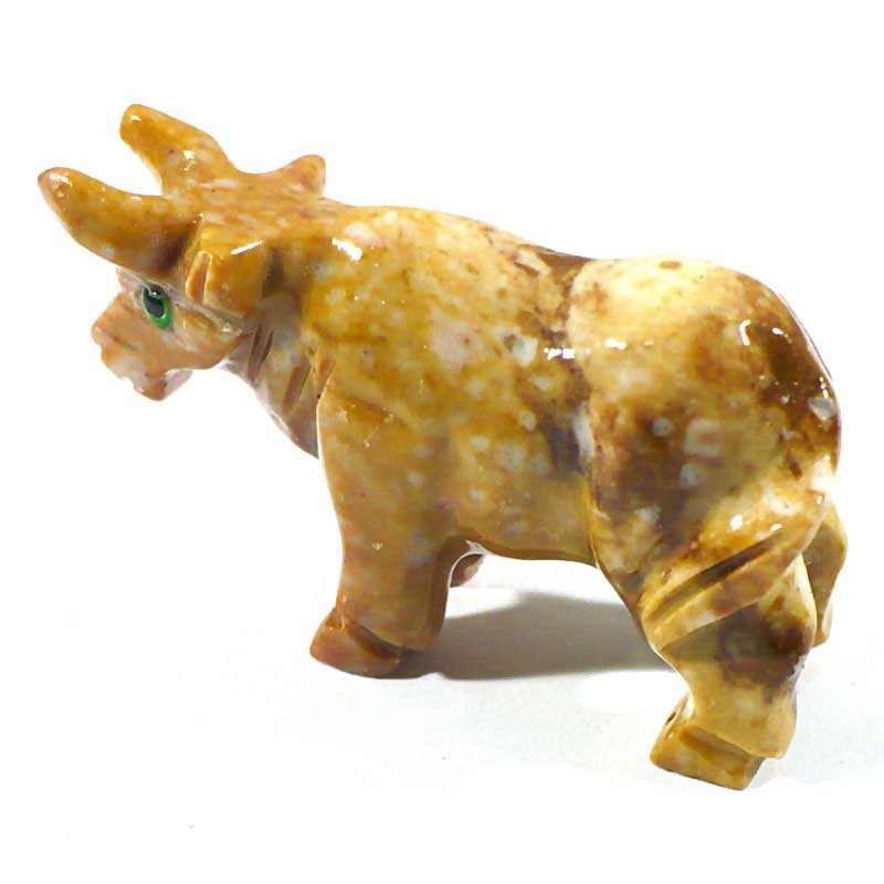 Taureau en stéatite du Pérou 4cm - animaux collection