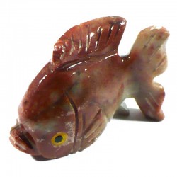 Poisson en stéatite du Pérou 4cm - animaux collection