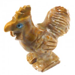 Coq en stéatite du Pérou 4cm - animaux collection