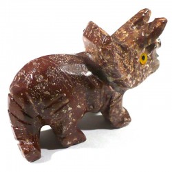 Tricératops en stéatite du Pérou 4cm - animaux collection